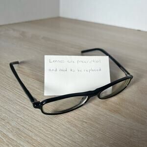 Gucci GG1416 807 Eyeglasses Black Thin Frame 52-16-135 Made in Italy